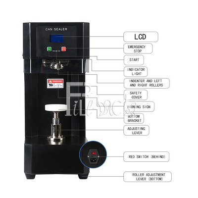 Настольная Semi автоматическая закаточная машина консервной банки цифров может ЛЮБИМЕЦ машины запечатывания может уплотнитель
